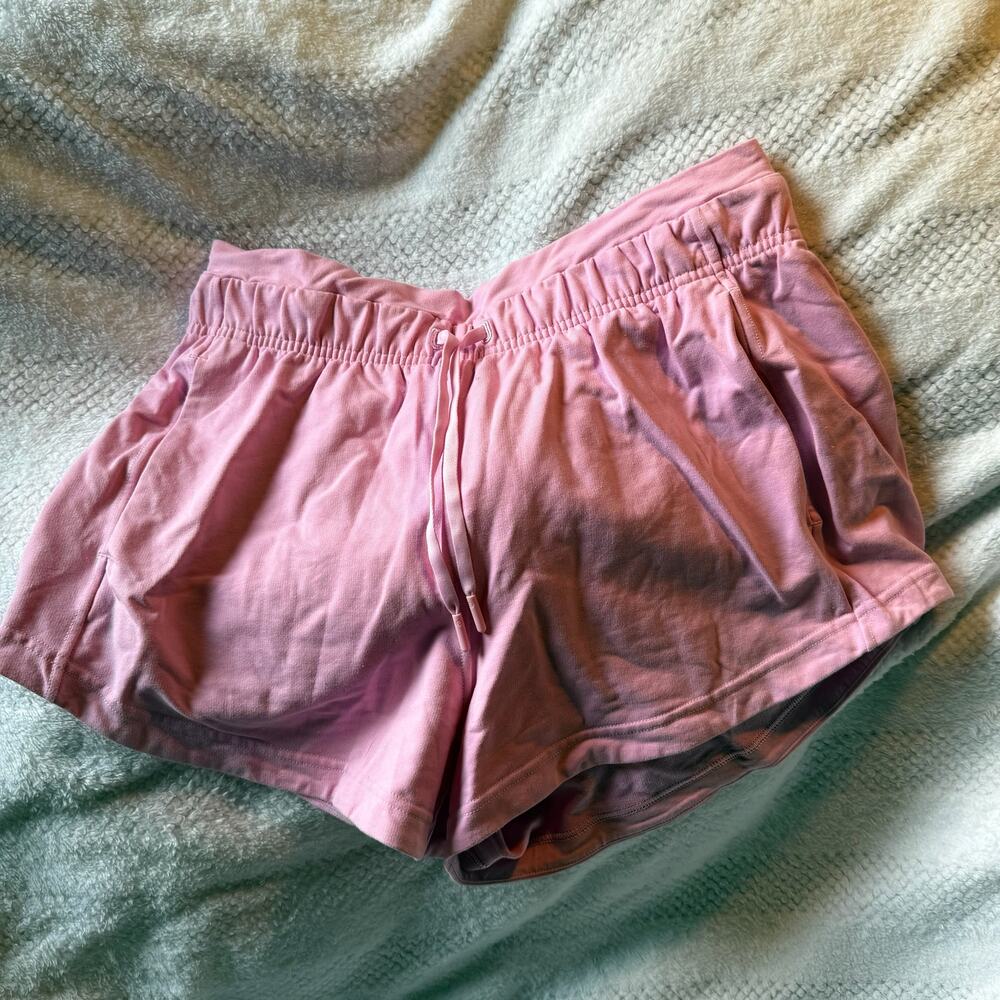 Lululemon pink cotton shorts, size 10